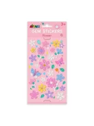 Csillogó kövek matrica készlet, Virágok Avenir