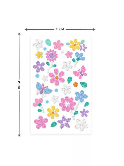 Csillogó kövek matrica készlet, Virágok Avenir