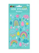 Csillogó kövek matrica készlet, Szivárványok Avenir