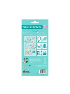 Csillogó kövek matrica készlet, Szivárványok Avenir