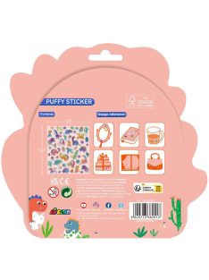 3D  fényes matrica  készlet, Dinoszauruszok Avenir