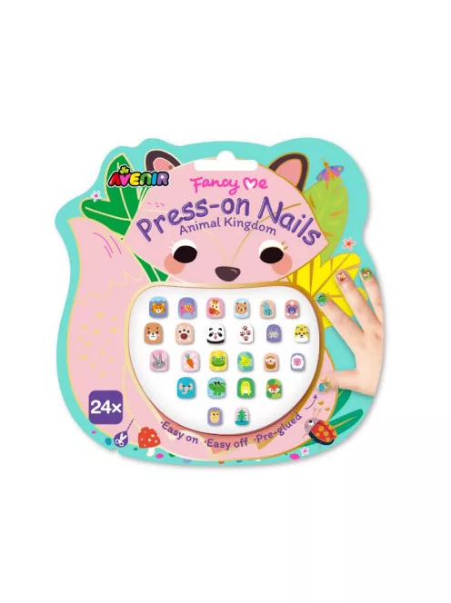 Felragasztható játék műköröm készlet, Az állatok királysága Avenir