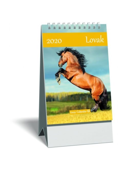 Képes asztali naptár mini LIZZY (15,3x10,6) 2020 lovak