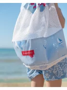 BUBBLE kék hálós strandhátizsák Flamingueo