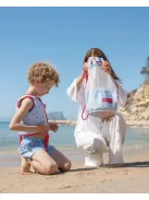 BUBBLE kék hálós strandhátizsák Flamingueo