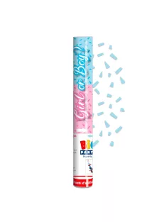   Fiú vagy lány? Bababváró konfetti ágyú 30 cm-es, Babakék