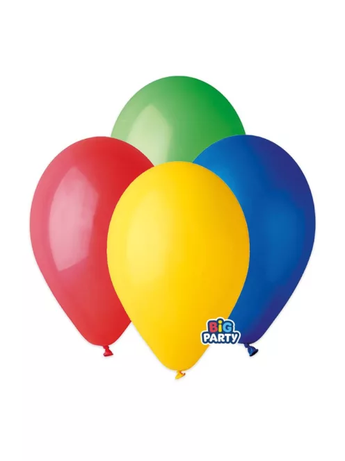 Latex lufi vegyes színekben 30 cm-es, 10 db/csomag