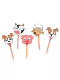 Farmos tortabeszúró és parti pálcika 25 db 4x7 cm-es