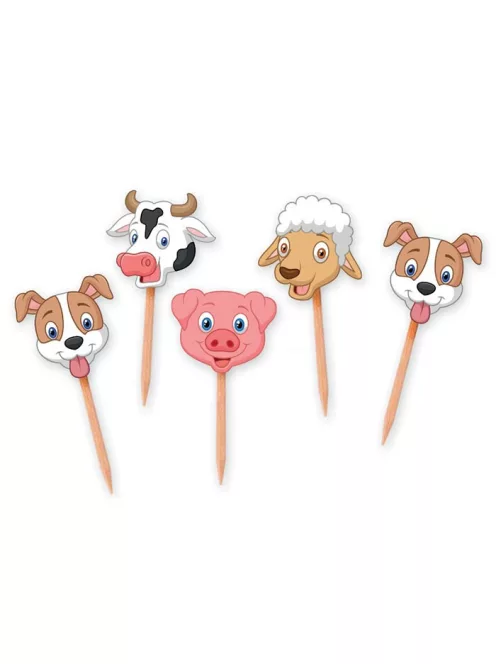 Farmos tortabeszúró és parti pálcika 25 db 4x7 cm-es