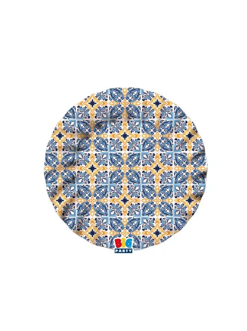 Positano olasz mintás parti tányér 8 db 20 cm-es