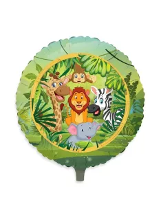 Kerek fólia lufi 45 cm-es, Dzsungel