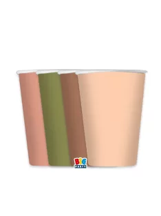   Bohém stílusú parti pohár vegyes színekben 8 db 250 ml-es