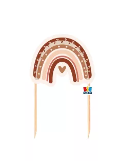 Bohém stílusú tortadísz 20 cm-es