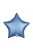 Forma fólia lufi 45 cm, Kék színű csillag