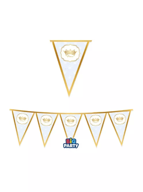 Prince feliratos herceges parti zászlófüzér 3m-es