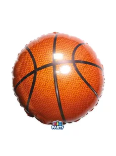 Kerek fólia lufia 45 cm, kosárlabda