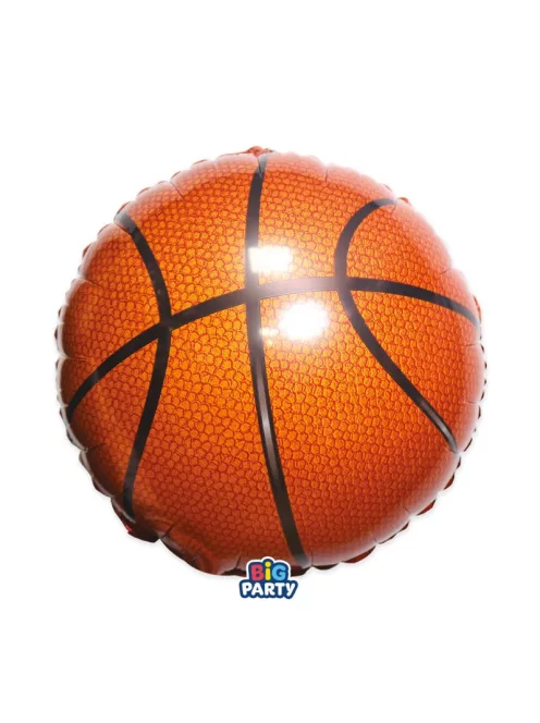 Kerek fólia lufia 45 cm, kosárlabda