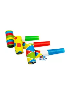 Színes anyósnyelv trombita 6 db-os