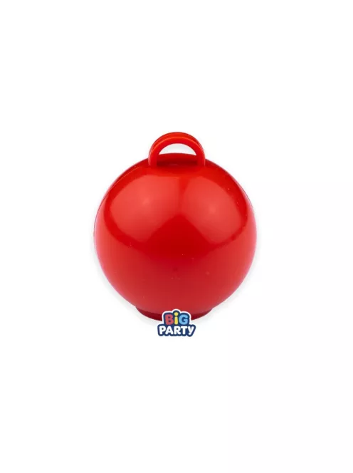 Piros gömb alakú lufisúly 75 gr