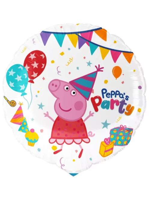 Kerek fólia lufi 45 cm, Peppa malac