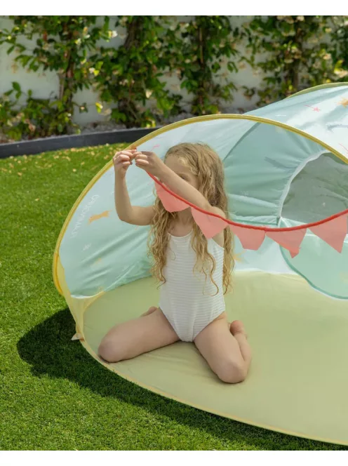 FINNICK pop-up gyerek strandsátor zászlófüzérrel Flamingueo