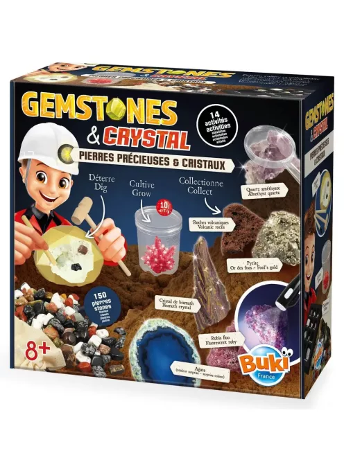 Mega kőzetek és ásványok felfedező és kísérletező készlet BUKI