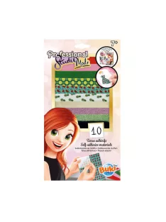   Professzionális studio divat, Öntapadós szövet matrica, Trópikus BUKI