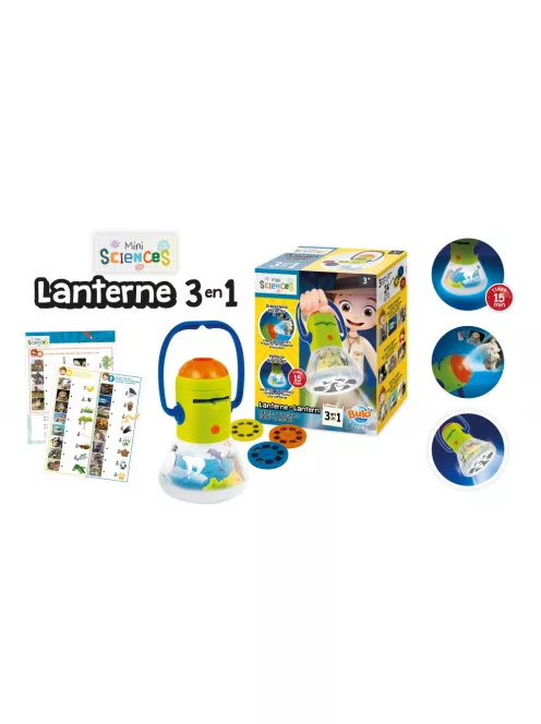 Mini tudomány-Multilámpa- Diavetítő, éjszakai fény, zseblámpa BUKI