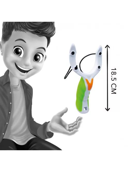 Játék csúzli nyilakkal és habszivacs palackkal Buki