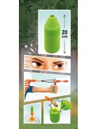 Játék csúzli nyilakkal és habszivacs palackkal Buki