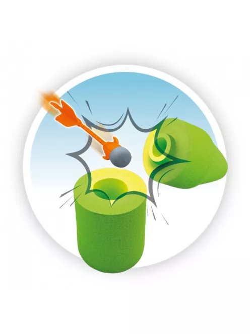 Játék csúzli nyilakkal és habszivacs palackkal Buki