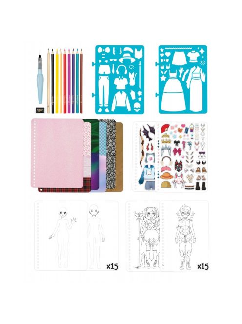 Divattervező füzet - Manga stílus BUKI