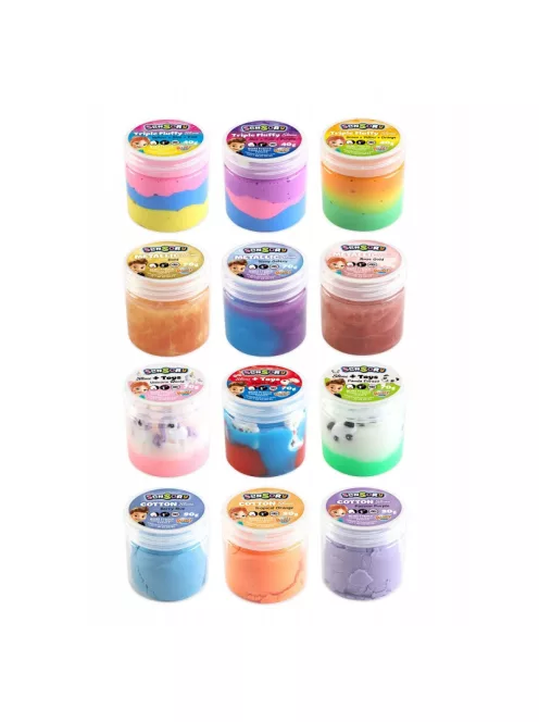 Szenzoros slime tégelyben, többféle BUKI