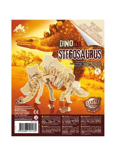 Fa 3D dinoszaurusz puzzle, többféle BUKI