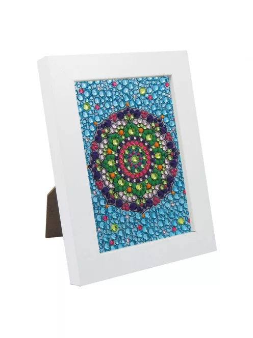 Strasszkép készítő fa képkerettel Mandala BUKI
