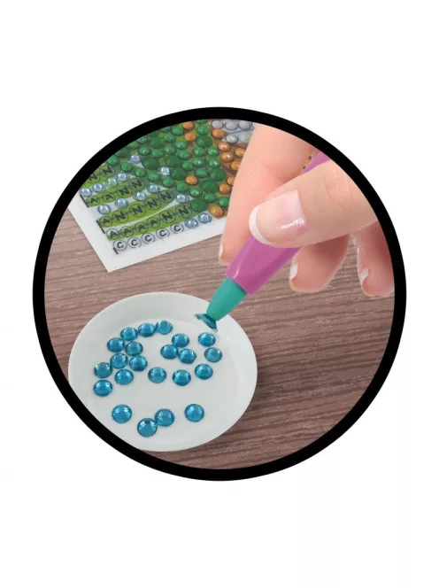 Strasszkép készítő fa képkeretel-Koala BUKI