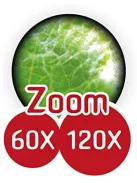 Zsebmikroszkóp LED fénnyel és okostelefon adapterrel BUKI