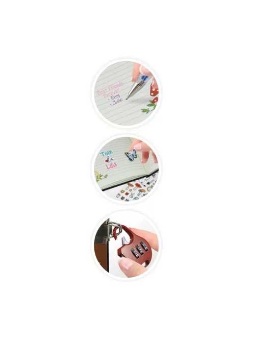 DIY! Csináld magad Titkos napló számzáras lakattal BUKI