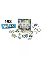 Üveggolyó készlet 163 db-os BUKI