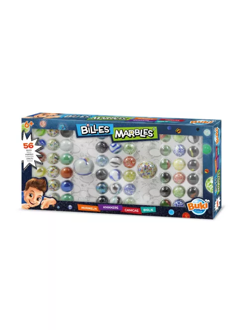 Üveggolyó 56 db-os BUKI