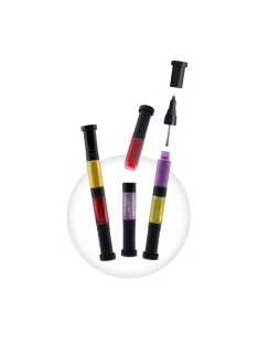 Körömdíszítő tollak 3 db-os, Arany BUKI