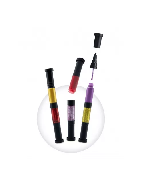 Körömdíszítő tollak 3 db-os, Arany BUKI