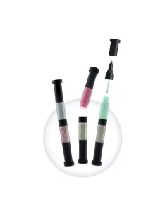 Körömdíszítő tollak 3 db-os, Ezüst BUKI