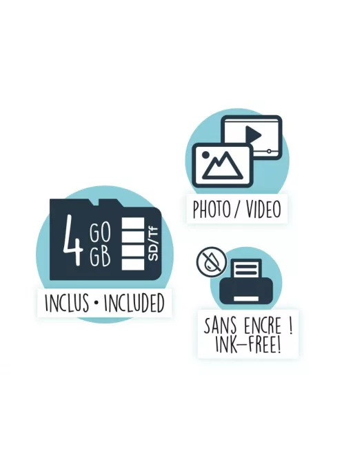 Fényképező nyomtató funkcióval 4GB-os SD kártyával BUKI