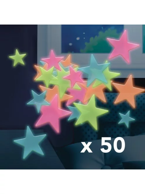 Sötétben világító színes csillagok BUKI