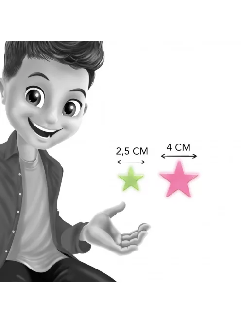 Sötétben világító színes csillagok BUKI