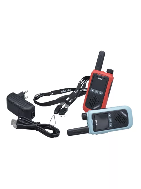 Újratölthető walkie-talkie 5 km-es hatótávolsággal BUKI