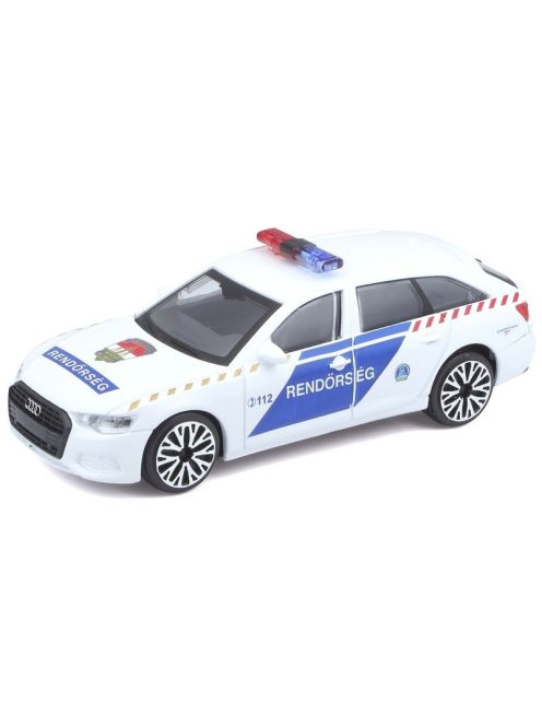 Bburago Magyar Rendőrautó Audi A6 Avant 1:43