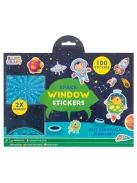 Moxy újrahasználható 100 db-os ablakmatrica 2 db háttérrel, Unikornis Grafix