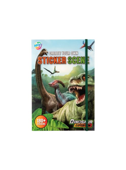 Moxy dinoszauruszos matricázó füzet 180+ matricával Grafix